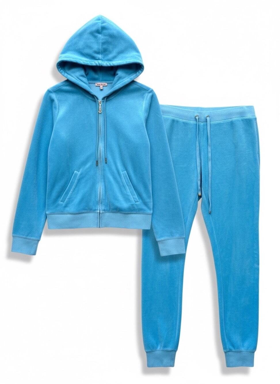 Juicy Couture Velour Tracksuit, Size XS/S, Light Blue
